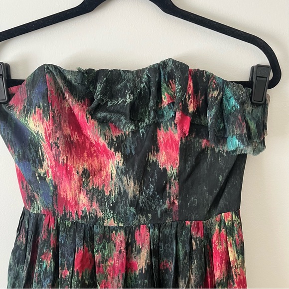 Anthropologie Loretta Jane Strapless Silk Gown 6 - Picture 3 of 8